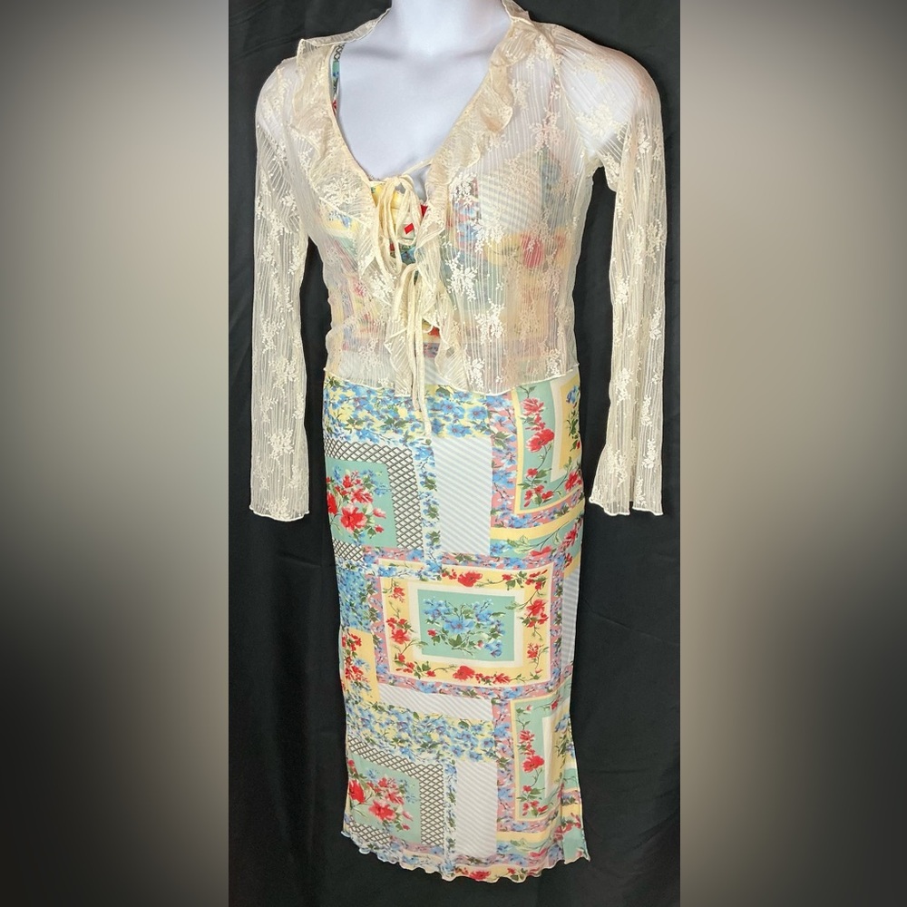 Thirty Thirty LA Floral Maxi Dress and Lace Top